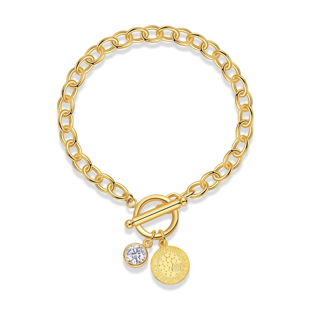 Cévana Aurelia Charm Link Bracelet