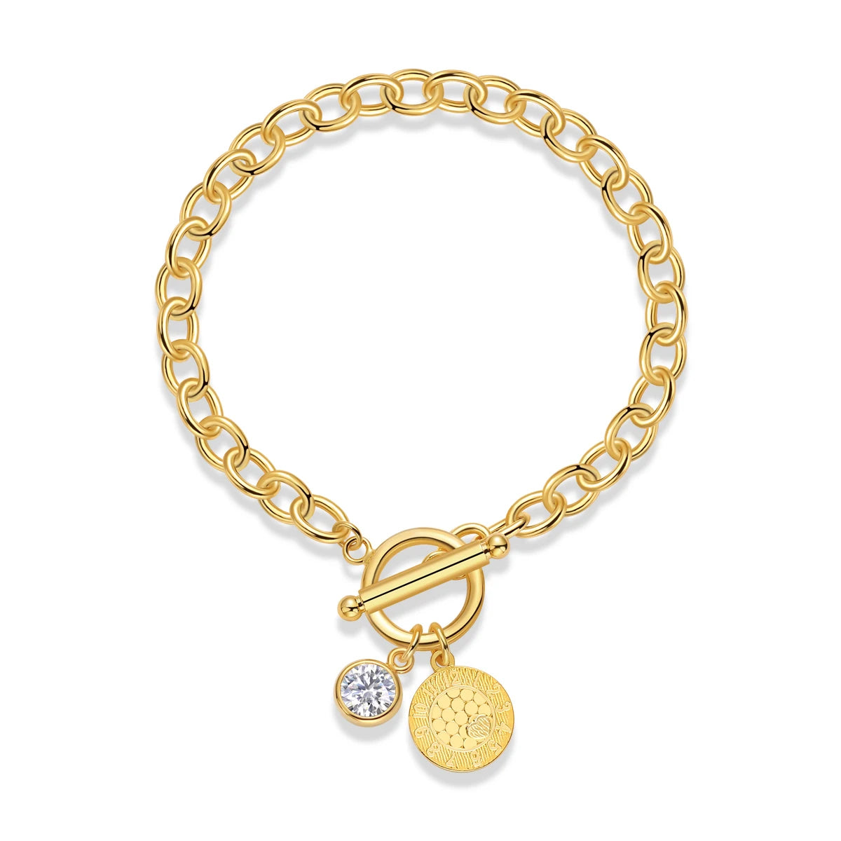 Cévana Aurelia Charm Link Bracelet