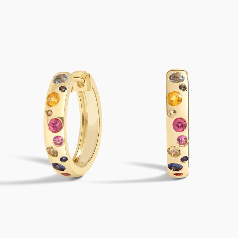 Aurora Spectrum Hoop Earrings