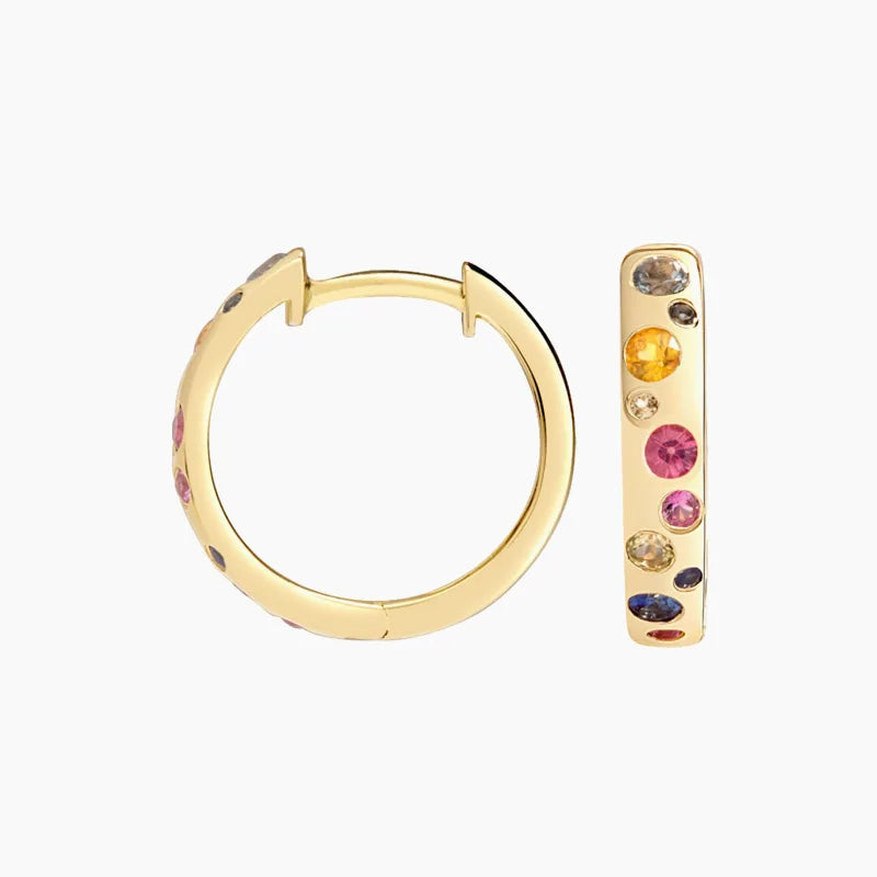 Aurora Spectrum Hoop Earrings
